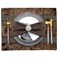 Jiino Placemats Place Mat Brown Table Mats Set of 4 Outdoor Place Mats for Dining Kitchen Restaurant Table Decorations