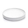 D'vine Dev Modern Round 6 Inch Ceramic Plant Pot Saucer, Planter Pot Drainage Tray for Indoor Plants, Matte White, 97-T-A-2