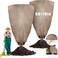 Berlune 2 Pcs Oversized Reusable Warm Burlap Winter Plant Cover Bags with Drawstring Large Burlap Plant Frost Cloth Cold Freeze Blanket Protecting Fruit Tree Potted Plants (60 x 70)