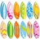 24 Pcs Surfboard Sticky Notes Hawaiian Fun Sticky Notes Summer Themed Surfboards Note Pads Beach Notepad Self Stick Note Pads Adhesive Memo Pads for Kids Office School Holiday Summer Luau Party Favors