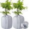 Tlswshsy 2PCS Plant Winter Protection Pot - 19.7" x 17.7" Flower Pot Protection Bag - Anti-Frost Winter Pot Plant Cover with Drawstring and Zipper for Winter Outdoor Fruit Trees Potted Plants Shrub