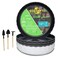 ECOESPTI Plant Saucer, 7 Pack 8 10 12 14 15 Inch Durable Plastic Plant Trays for Pots, White &amp; Black Round Plant Pot Saucers, Drip Tray for Indoor and Outdoor Garden (14", for 11 12 Inch Pot)