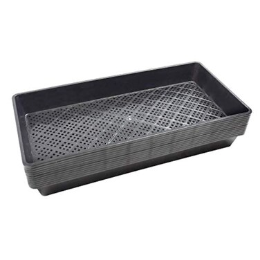 BeGrit 1020 Mesh Bottom Trays Soil Trays 10-Pack Seedling Starter Microgreen Growing Trays&acirc;&euro;&brvbar;