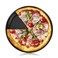 P&amp;P CHEF 10 Inch Pizza Pan, Non-Stick Pizza Tray, Round Baking Pan for Oven, Healthy Bakeware and Serving Plate, Stainless Steel Core &amp; Reusable, Oven Safe &amp; Easy Clean, Black