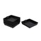 BangQiao 8 Pack 4.00 Inch Plastic Square Planter Pot Saucer Drip Tray for Indoor and Outdoor Plants, Black