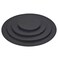 MECCANIXITY Plant Coasters 4 6 8 10 Inch Reversible Absorbent Waterproof Round Felt Pad Mat, Black 8in1 Set