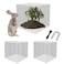 UNIFAMILY 8 Pcs Plant Protectors from Animals, 2 Packs Metal Wire Plant Cage, Garden Protector Cage from Deer, Garden Protector for Flowers Vegetables from Rabbits (8 Pcs Plant Protectors)