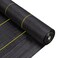 Byson Heavy Duty Weed Control Membrane Garden Weed Barrier Fabric for Landscaping Driveway Gravel Artificial Grass Lawn Underlay Black Woven Roll Ground Cover 6 x 50 Feet