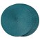 FunWheat Round Braided Placemats Set of 6 Place Mats for Dining Tables Woven Washable Non-Slip Table mats Small 13 inch(S Teal, 6pcs)