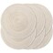 Noctiflorous Round Braided Placemats 15 Inch Round Table Mats Set of 6 for Dining Tables Natural Woven Heat Resistant Place Mats (Round Beige)
