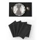 Set of 4 Rectangular Handmade Placemats Heat Resistant Dining Table Place Mats Kitchen Table Mats 12x18 Black