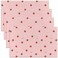 Kawaii Place Mats 12x18, Pink Strawberry Placemats for Women Girls Kids Set of 4, Cute Strawberry Kawaii Fruit Table Mats, Non-Slip &amp; Scratch Proof Meal Mats for Indoor Outdoor Home Party Decor, Red