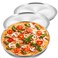 P&amp;P CHEF 12 Inch Pizza Pan Set, 3 Pcs Stainless Steel Round Baking Pizza Pans Pizza Tray for Pizza, Pie, Cake, Cookie, Non-toxic &amp; Healthy, Heavy Duty &amp; Durable, Oven &amp; Dishwasher Safe