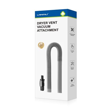 LANMU Dryer Vent Cleaner Kit Compatible with Shark IX141 IZ363HT IZ362H Cordless Pet Stick Vacuum, Flexible Dryer Lint Remover Hose Vacuum Attachment