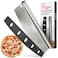 Premium Quality 14" Pizza Cutter Rocker Blade with Safety Cover - Pizza Rocker for Cutting and Scraping Dough - Rust-Free, Durable, and Heat-Resistant - Ideal Gift for Baking Lovers - Easy to Clean