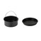KASCLINO Universal Air Fryer Accessories, 2pcs/Set Steel Round Cake Cans Pizza Pan Deep Fryer Accessories Set for Gourmia, Baking Cake Barrel for Home Kitchen Resturant(Size:8 Inch)