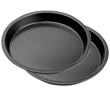 YIKANGHENG Pizza Pan, 6.5 Inch Round Black Iron Skillet with Nonstick Coating for Cooking and Baking Pizza, Cookie, Roast Meat, Baking Cake, Bread and other Foods (6 inch)