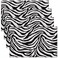 Zebra Skin Print Table Placemats Set of 4 Black and White Stripes Place Mats 12x18 Inch for Kitchen Table Tropical African Wild Animal Pattern Washable Mats Suitable for Restaurant
