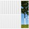 Menkxi 20 Pcs Corrugated Tree Guards Saplings Tree Trunk Protectors from Deer Tree Tubes Guard Tube Wraps to Protect Bark, Sapling from Rodents, Mowers, Animals(White,15.7 x 2", 15.7 x 1.5")