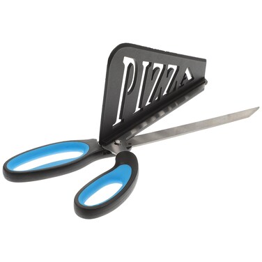 Pizza Scissors 1pc Pizza Cutter With Shovel Stainless Steel Blade Pizza Slicer Pizza Server With Spatula Kitchen Scissors For Food, Blue