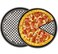 NBFTLTOP Pizza Pan 12 Inch Nonstick Pizza Pan for Oven, Round Carbon Steel Baking Pizza Pan with Holes,Bakeware Pizza Tray with Handle,Dishwasher Safe,Set of 2