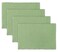 AVKA Studio 100% Cotton Ribbed Placemats - Set of 6-13 x 19 Inches - Light Green - Everyday Cloth Table Mats - Thick Construction, Washable &amp; Reusable Place Mats