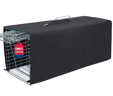 Deblue Trap Cage Cover, Cage Covers for Small Animal Trap Cage, Feral Cat Trap Covers for 1 Door Humane Animal Trap Cage 32 x 10 x 12 inches - (Only Cover)