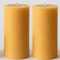 Beeswax Pillar Candles Set of 2-2x4 Inch Handmade 100% Pure Beeswax Candles for Home Decor -Emergency Prayer Beeswax Candles with Natural Scent (2)