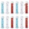 12 Pcs Sticky Fly Trap Fly Stick Indoor Outdoor Long Lasting Adhesive Fly Catcher with Hanging Hook for Wasps Gnats Bugs Insects Moths Fruit Flies Mosquitoes Spiders Fleas (White, Blue, Red)