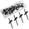 50 Pieces One Step Hangers Picture Hangers for Drywall Picture Hanging Nails Iron Alloy Photo Frame Hanger Kit for Wood Hardware Mounting (20Ib)