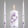 Unity Candles for Wedding Ceremony Violet - Wedding Candles for Ceremony Set of 3 Ceremonial Candles - 6" Pillar &amp; 2 10" Tapers Wedding Candle - velas matrimoniales mesas decorativas para Fiesta Set