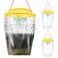 3PCS Outdoor Hanging Large Fly Trap Bags,Disposable Fly Killer Trap Catcher Jar with Natural Bait Refill&amp;Tie Included,Fly Repellent for Outdoor Use Only-Controls Flies for Patios,Barns,Ranches,Horse