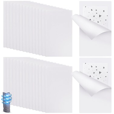 Qualirey 30 Pack Replacement Fly Glue Boards, Compatible with Gardner FlyWeb Fly Classic and Plus Light Trap, Sticky Cards Fly Traps for Indoors, Trap Fruit Flies, Mosquitoes, Gnats