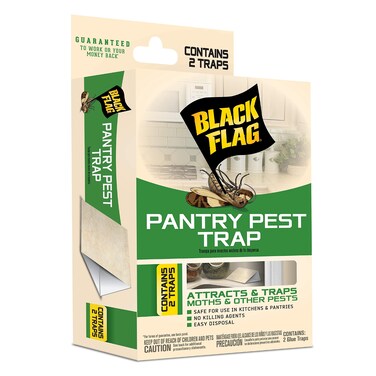 Black Flag Pantry Pest Glue Trap, 2 Count, Easy To Use, 12 pack