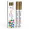 Paint Markers Paint Pens, Set of 2 Gold Oil Based Permanent Markers for Rock Painting, Metal,Glass,Ceramic,Wood,Canvas DIY Crafts Art Project (Gold,2 Pack)