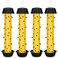 Qualirey Fly Traps for Indoor Outdoor Hanging Fly Stick Sticky Mosquito Trap Fruit Fly Stick Trap Home Insect Fly Sticky Trap, 10 x 2.5 Inches (Yellow,4 Pcs)