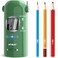 AFMAT Electric Pencil Sharpener for Colored Pencils 7-11.5mm, Fully Automatic Pencil Sharpener, Auto in &amp; Out, Rechargeable Hands-Free Pencil Sharpener for Large Pencils, Sketch Pencils, Green