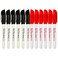 (6Black+6Red=12Markers/Pack) Water-Based ink Marker Pens for Low Vision, Bold Writing/Marker Pens for Visual Impairment, Best Pens for Seniors &amp; Elderly People