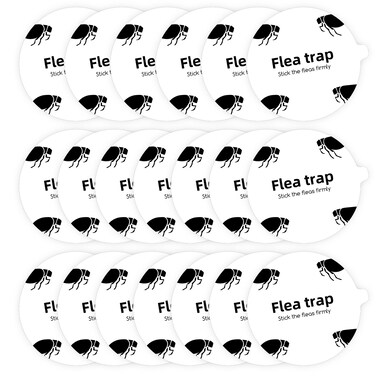 Jahy2Tech 20Pack Flea Trap Refill Discs Sticky Pads,7.1 Inch Mosquito Trap Sticky Refillable Glue Boards Fits Most Models Dome Flea Bed Bug Traps for Inside Your Home