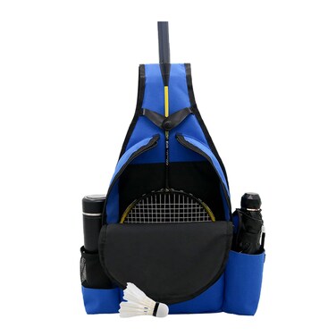 Doksmeria Badminton Racket Bag,Badminton Racket Carrying Backpack for Men/Women with Two Side Pockets,Sports Racket Bag for Badminton