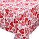 Tatuo Valentine's Day Tablecloth Decorations Rectangle Love Heart Tablecloth Spring Table Cover Fabric Tablecloth for Kitchen Dining Wedding Holiday Party Decoration(56 x 79 Inch)