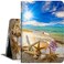 Galaxy Tab A 10.1 Case 2019, PU Leather Stand Foldable Tablet Case with Multi- Viewing Angles Cover for Samsung Galaxy Tab A 10.1 Tablet [SM-T510/T515/T517],Sunshine Beach