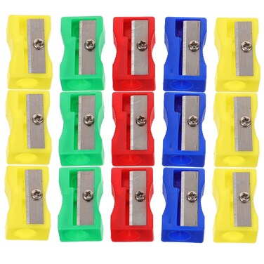 Pencil Sharpener Manual Sharpener: 30pcs Colored Sharpeners - Small Handheld Pencil Sharpener Bulk for Pencil Eyeliner - Random Color