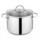 GreatChef Stock Pot Stainless Steel for Cooking Riveted Handle, Heavy Duty Vessel,Induction Compatible All Cooktops in Use, Dishwasher &amp; Oven Safe (8 Quart)