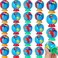 Crtiin 24 Pcs Globe Pencil Sharpeners Earth Day Handheld Pencil Sharpener 1 Hole Metal Canister Pencil Sharpeners for School Office Art Room Carnival Reward Party Bag Gift