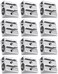 Pencil Sharpener, YOFAN Pack of 12 Manual Metal Pencil Sharpening Blade Sharpener