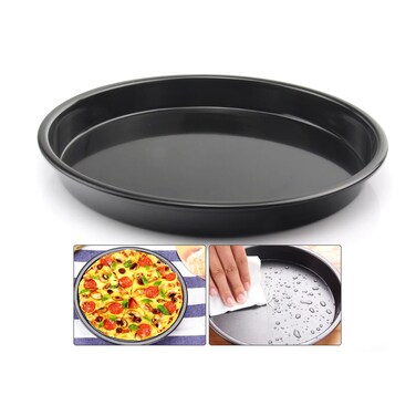 WANGSHIQI Pizza Pan,10 inch Nonstick Pizza Pan,Carbon Steel Pizza Pan for Oven,Maximum Temperature Resistance of 230&acirc;&bdquo;&fnof;/450&acirc;&bdquo;&permil;,Dishwasher Safe (1, 10 inches)