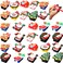 30 Pieces Christmas Pencil Sharpeners Bulk for Kids Xmas Tree Santa Elk Handheld Cute Manual Sharpener Christmas Goodie Bag Fillers Stationery Gift for Holiday Party Favors Classroom Prizes School