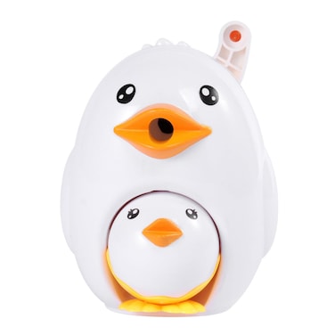 NUOBESTY Pencil Sharpener Chick Shape Pencil Sharpeners White Hand Crank Child Pencil Machine for Kids Games Prizes School Classroom Stationary Rewards Party Favors Toys