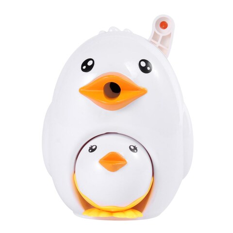 NUOBESTY Pencil Sharpener Chick Shape Pencil Sharpeners White Hand Crank Child Pencil Machine for Kids Games Prizes School Classroom Stationary Rewards Party Favors Toys